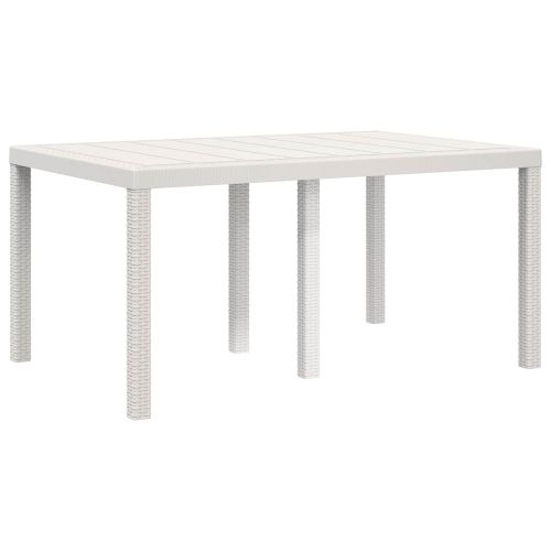 Комплект за хранене в градината 5 pcs Бяло и антрацит ПП