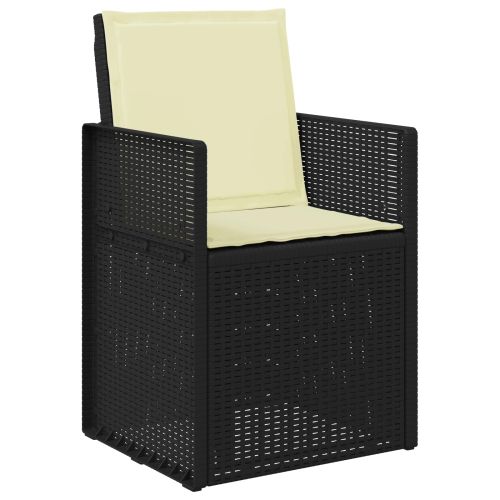 Комплект за хранене в градината 7 pcs Антрацит и кремаво ПП