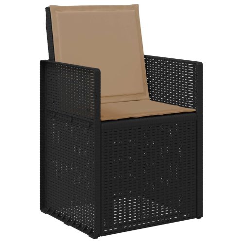 Комплект за хранене в градината 7 pcs Антрацит и таупе ПП