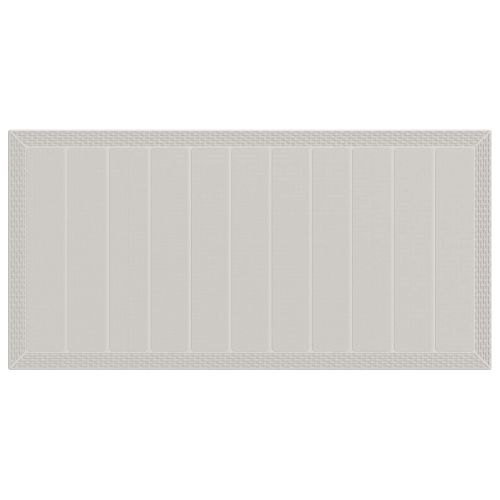 Комплект за хранене в градината 7 pcs Бяло и кремаво ПП