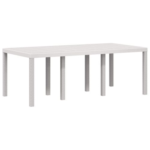 Комплект за хранене в градината 7 pcs Бяло и светлосиво ПП