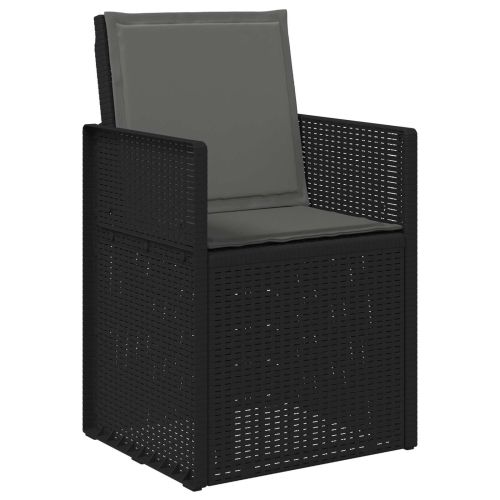 Комплект за хранене в градината с възглавница 9 pcs Антрацит ПП