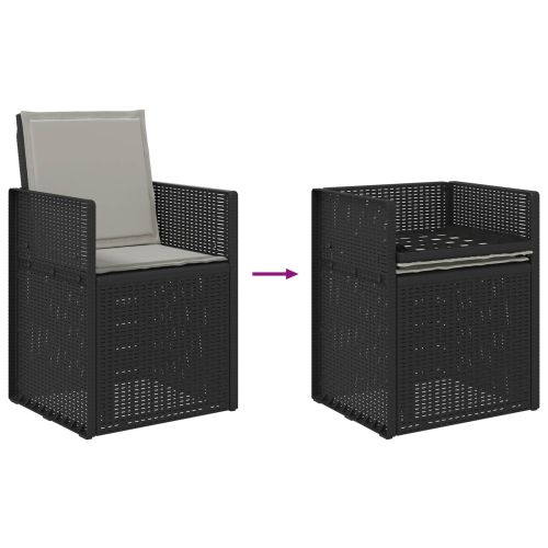 Комплект за хранене в градината 9 pcs Антрацит и Светлосиво ПП