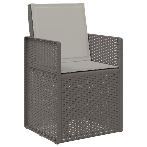 Комплект за хранене в градината 9 pcs Светлосиво ПП