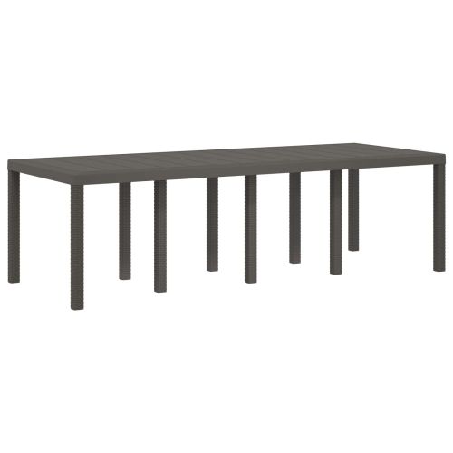 Комплект за хранене в градината 9 pcs Светлосиво ПП