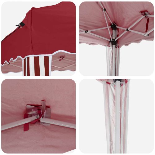 Поп-ъп парти палатка 575 x 290 x 245 см Бургундско червен