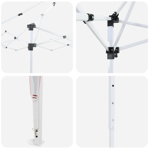 Поп-ъп парти палатка 575 x 290 x 245 см Бургундско червен