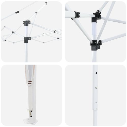 Поп-ъп парти палатка 575 x 290 x 245 см Кафяво