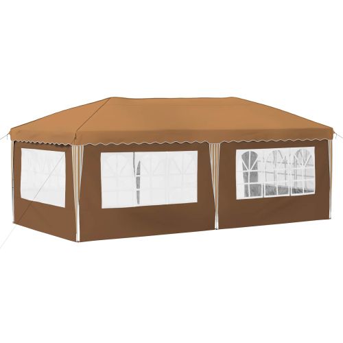 Поп-ъп парти палатка 575 x 289 x 245 см Бежово