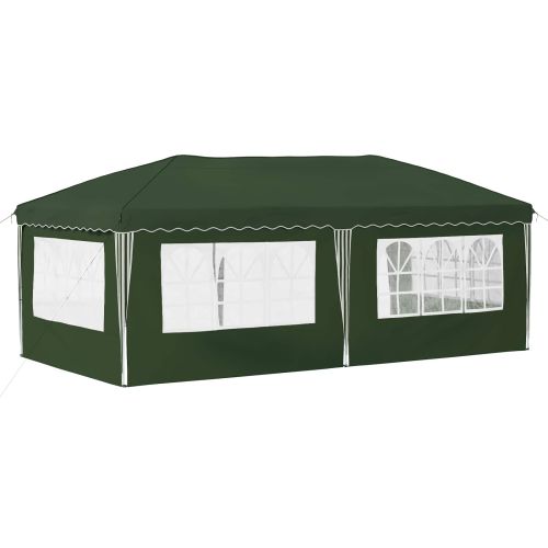 Поп-ъп парти палатка 575 x 289 x 245 см Зелено