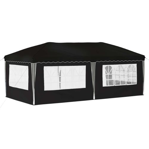 Поп-ъп парти палатка 575 x 289 x 245 см Черно