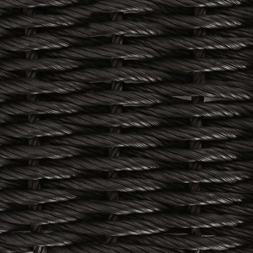 Комплект за хранене в градината 3 pcs Черен и кремав полиратан