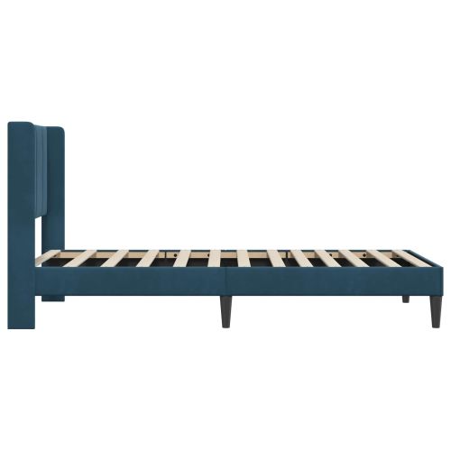 Рамка за легло с таблото Синьо 100 x 200 cm Кадифе