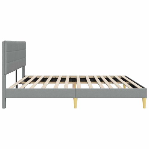 Рамка за легло с таблото Светлосиво 180 x 200 cm Текстил
