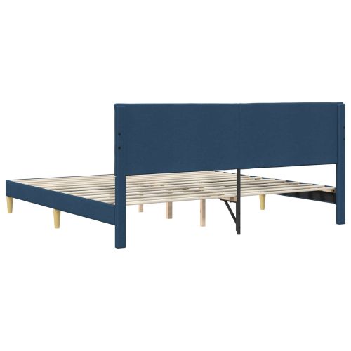 Рамка за легло с таблото Синьо 200 x 200 cm Текстил