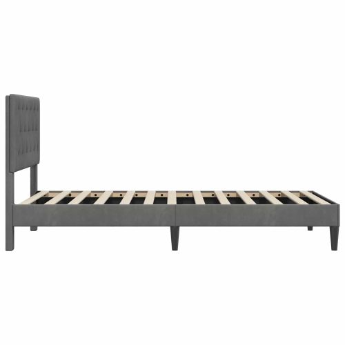 Рамка за легло с таблото Тъмносиво 80 x 200 cm Кадифе