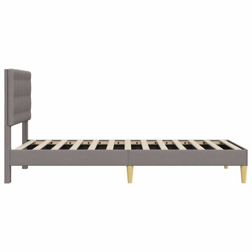 Рамка за легло с таблото Таупе 90 x 190 cm Текстил