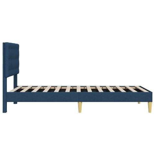 Рамка за легло с таблото Синьо 90 x 190 cm Текстил