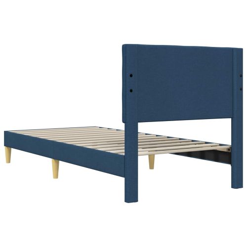 Рамка за легло с таблото Синьо 90 x 200 cm Текстил