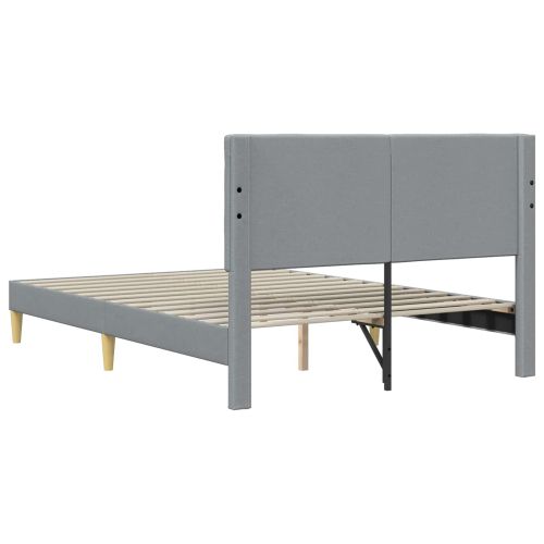 Рамка за легло с таблото Светлосиво 120 x 200 cm Текстил