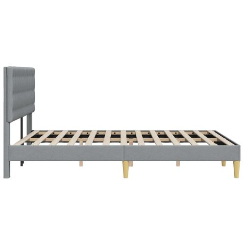 Рамка за легло с таблото Светлосиво 140 x 200 cm Текстил