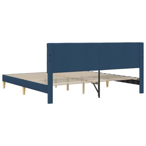 Рамка за легло с таблото Синьо 200 x 200 cm Текстил