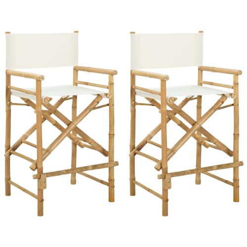 Сгъваем стол на директора 2 pcs Естествен 58 x 48 x 115 см