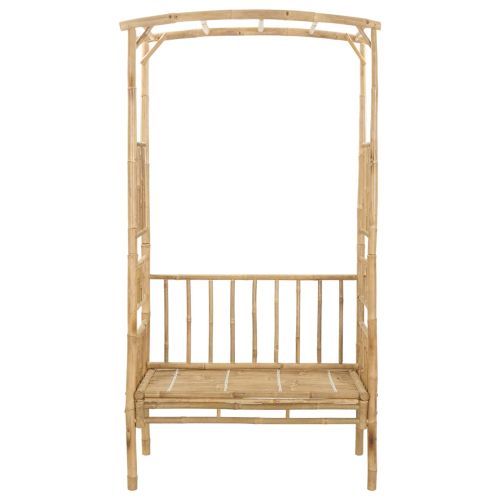 Градинска арка с пейка Естествен 115 x 50 x 205 см Бамбук