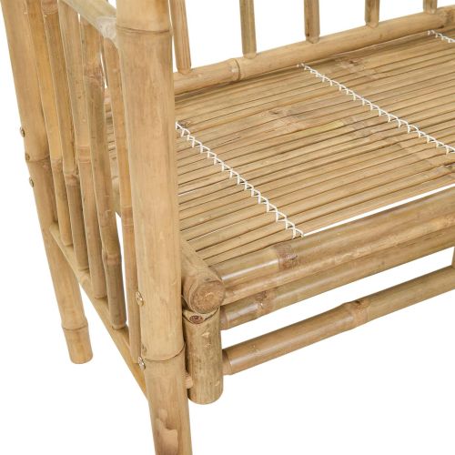 Градинска арка с пейка Естествен 115 x 50 x 205 см Бамбук