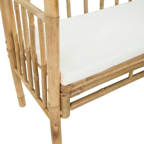 Градинска арка с пейка Естествен 115 x 50 x 205 см Бамбук