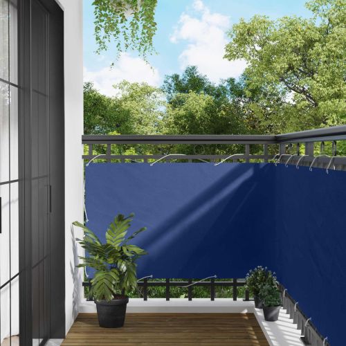 Балконен екран Синьо 100 x 500 cm Оксфордска тъкан
