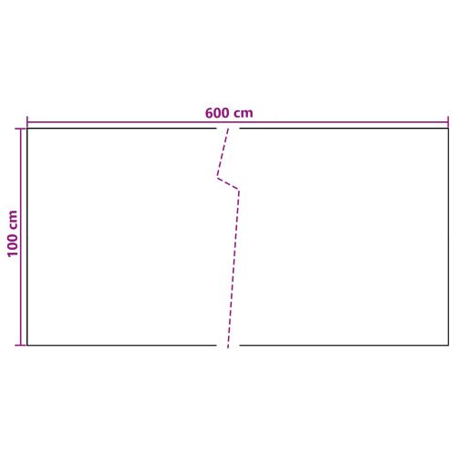 Балконен екран Тъмносиво 600 x 100 cm полиратан