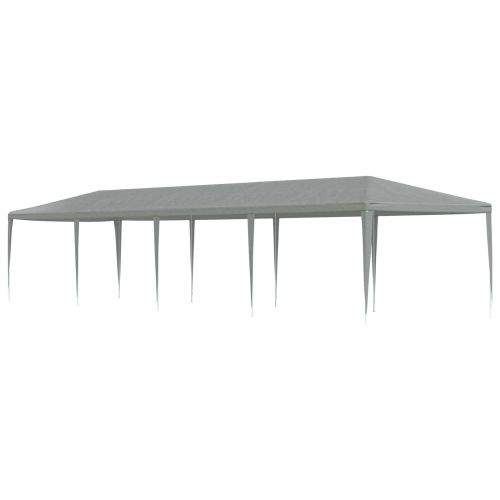 Парти шатър Светлосиво 1200 x 300 x 255 см Полиетилен и стомана