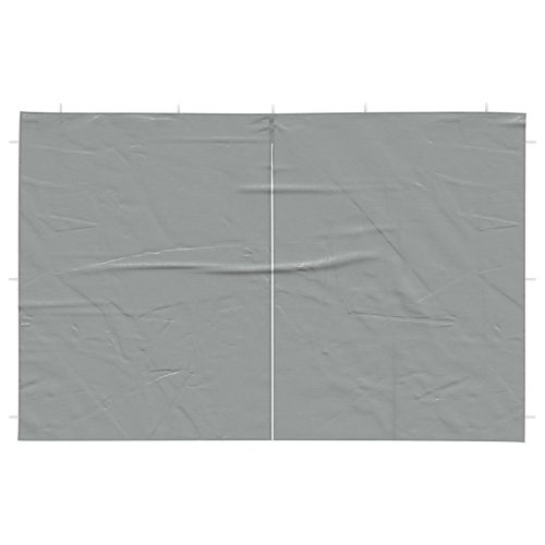 Стена на палатка за парти 2 pcs Светлосиво 400 x 195 см