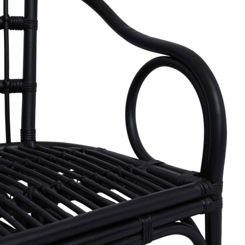 Сгъваем Стол Черно 58 x 60 x 81 см Ратан