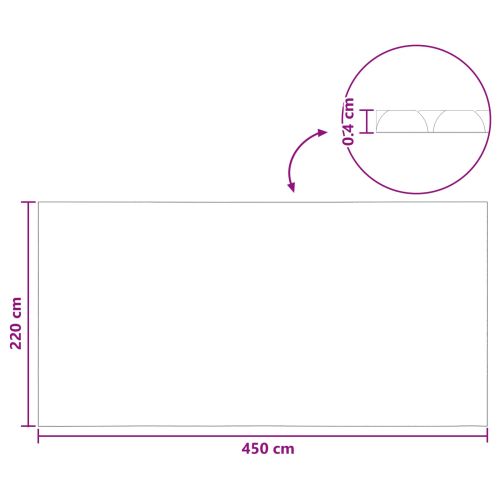 Покривало за басейн с високо качество Черно 450 x 220 cm ПЕ