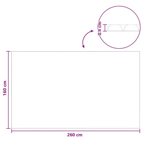 Покритие за басейн Изключително тежко Черно 260 x 160 cm ПЕ