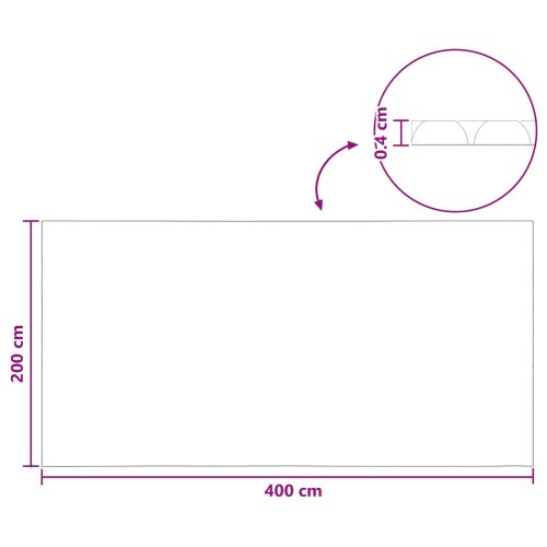 Покритие за басейн Изключително тежко Черно 400 x 200 cm ПЕ