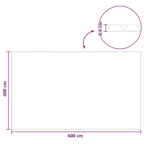 Покритие за басейн Изключително тежко Черно 600 x 400 cm ПЕ