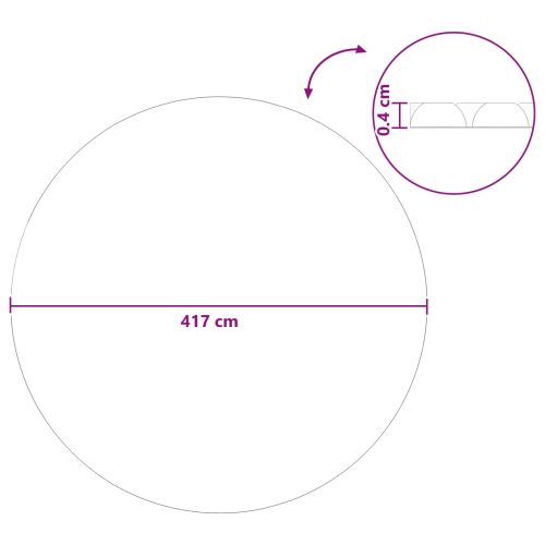 Покритие за басейн Изключително тежко Синьо 417 см ПЕ