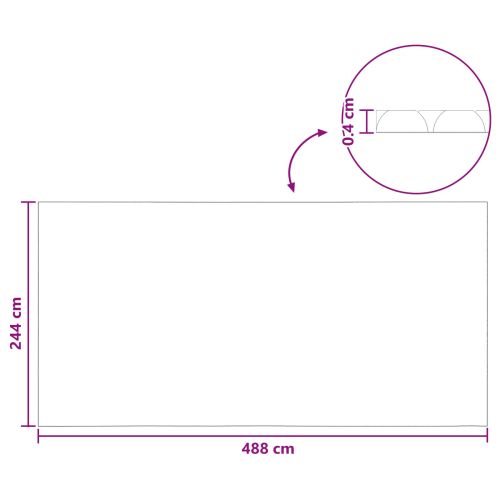 Покритие за басейн Изключително тежко Черен и син 488 x 244 cm