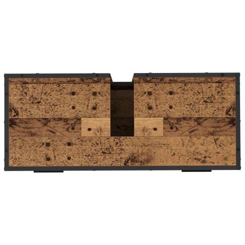 Шкаф за баня Старо дърво 80 x 33 x 60 см Инженерно дърво