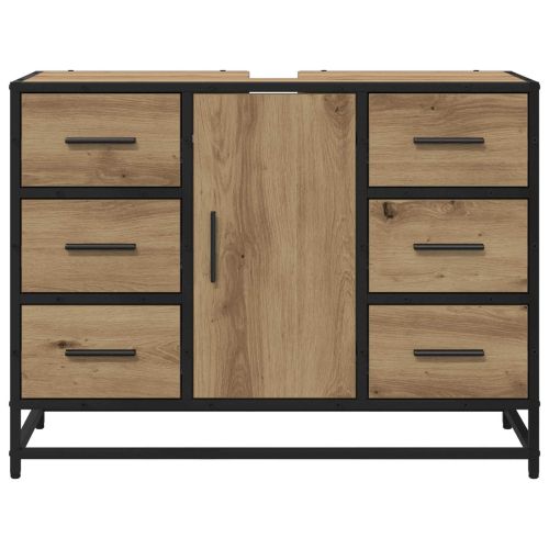 Шкаф за баня с чекмедже Дъб 80 x 33 x 60 см Инженерно дърво