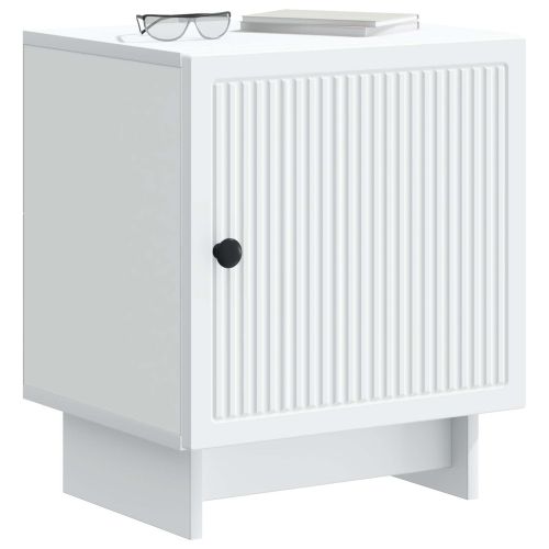 Нощен шкаф 2 pcs Бяло 43 x 34,5 x 50 см Инженерна дървесина
