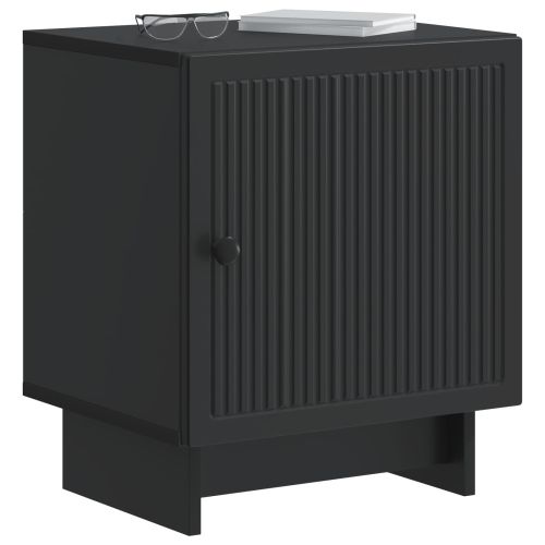 Нощен шкаф 2 pcs Черно 43 x 34,5 x 50 см Инженерна дървесина