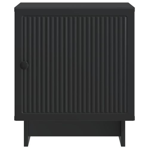 Нощен шкаф 2 pcs Черно 43 x 34,5 x 50 см Инженерна дървесина