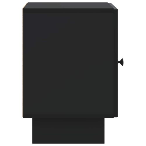 Нощен шкаф 2 pcs Черно 43 x 34,5 x 50 см Инженерна дървесина