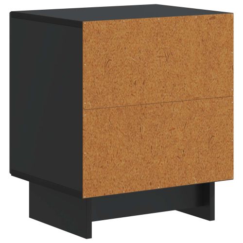 Нощен шкаф 2 pcs Черно 43 x 34,5 x 50 см Инженерна дървесина