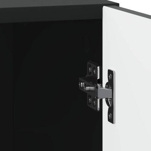 Нощен шкаф 2 pcs Черно 43 x 34,5 x 50 см Инженерна дървесина