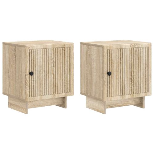 Нощен шкаф 2 pcs Дъб сонома 43 x 34,5 x 50 см